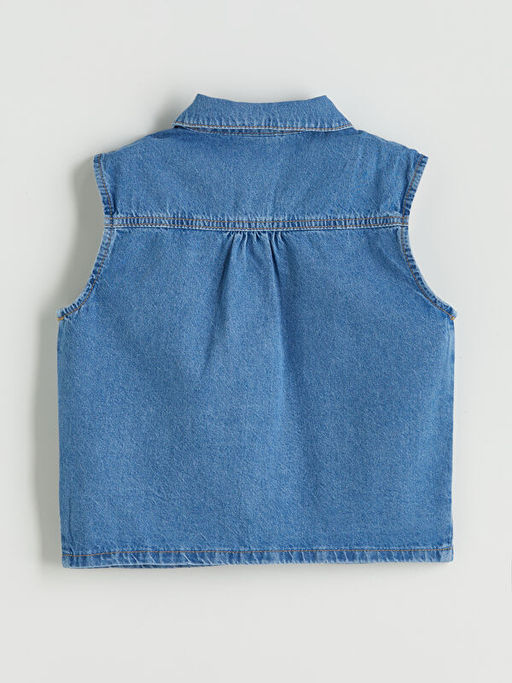 ?i?ekli K?z ?ocuk Crop Jean G?mlek