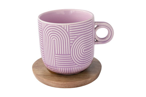 Набор чашек Радуга, сиреневая, зелёная, 0,25 л, 2 шт - Easy life фото 4