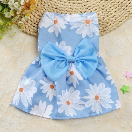 Цена за 2 шт. Платье для кошек и собак мелких пород "Бонита на прогулке", ромашки, размер ХL, длина спинки 32-34см