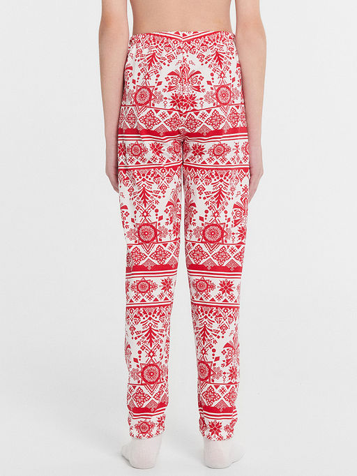 Пижама для мальчиков красная с принтом и надписью Чакаю Каляды - Mark formelle фото 6