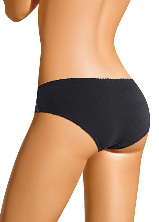CLE B993 Трусы жен. Кружево хлопок чёрный - Clever wear фото 2