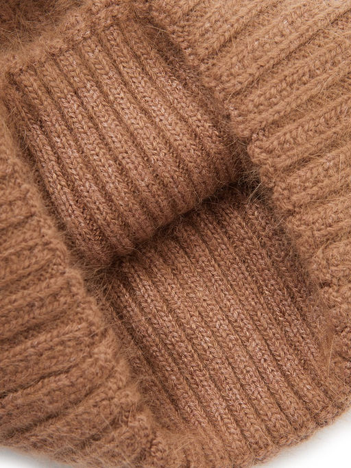 Шапка жен. анг+нейл LB-J44016 cacao