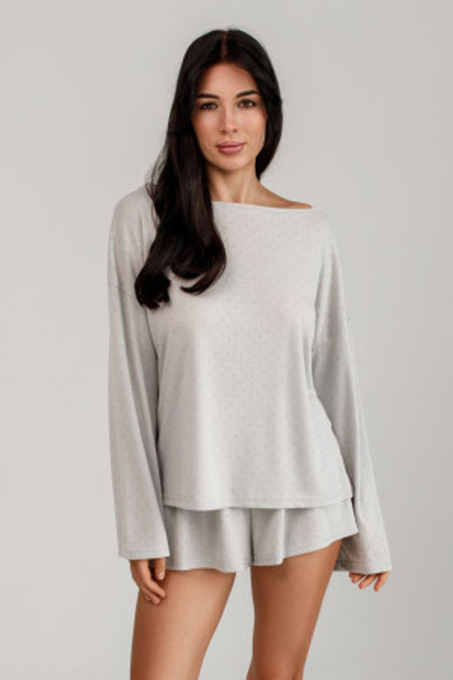 1506 БЕЛАЯ ПИЖАМА (РОМБ) - Karolina фото 10