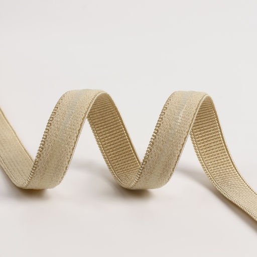 Резинка с силиконом, 10 мм, 10±1 м, бежевая