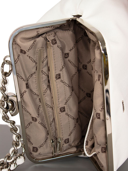 LACCOMA сумка Паола-Л815-белый эко кожа хлопок фото 6