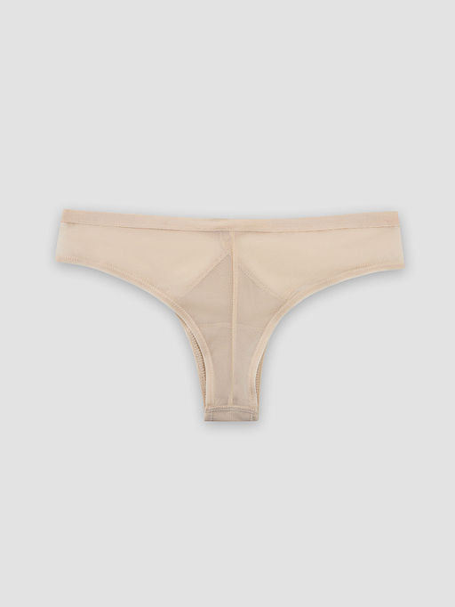 Цена за 2 штуки! Трусы бразилиана женские бежевые - Mark formelle фото 9
