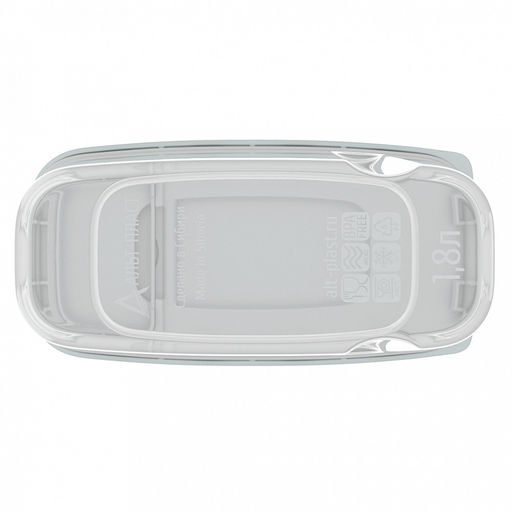 Контейнер для сыпучих продуктов 1,8л, 17х8,5х20,5см, полипропилен, серый (Россия) - Домашняя мода фото 4