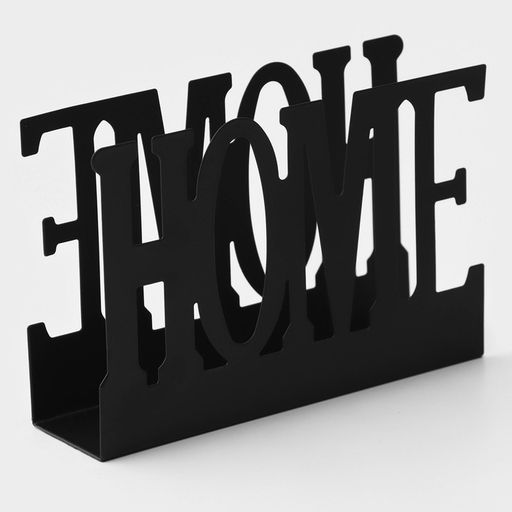 Салфетница Доляна Home, 15×4×10 см, чёрная