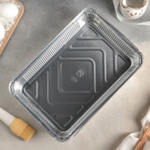 Цена за 2 шт. Формы для выпечки и запекания Доляна, набор 2 шт., 2.235 л, 31215.5 см, фольга, серебристые  фото 9