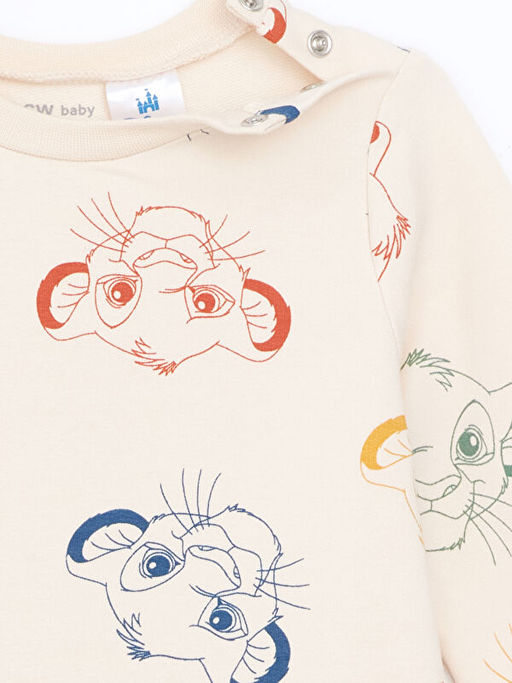 Aslan Kral Bask?l? Erkek Bebek Tulum - Waikiki фото 2