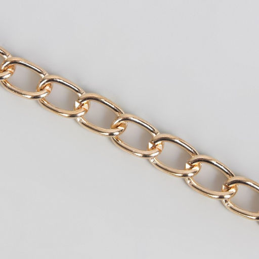 Цена за 2 шт. Цепочка для сумки, с карабинами, железная, 9 14 мм, 120 см, цвет золотой - Арт узор фото 3