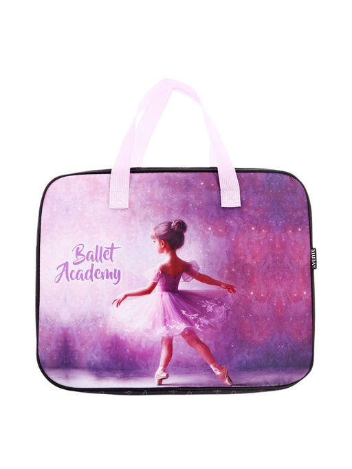 Папка с ручками А4, 360×280×80 мм, deVENTE «Ballet Academy», текстиль, для девочки