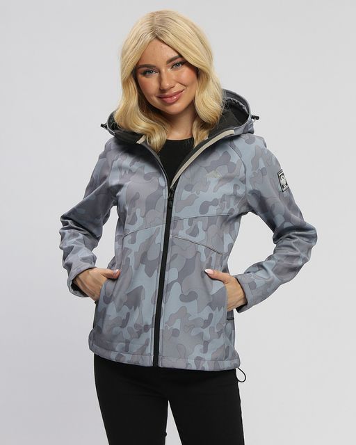 Ветровка MTFORCE женская softshell серого цвета 2207-1Sr  фото 4