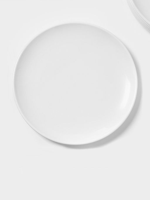 Тарелки Magistro Mien, d=21 см, набор 6 шт., фарфор, белые