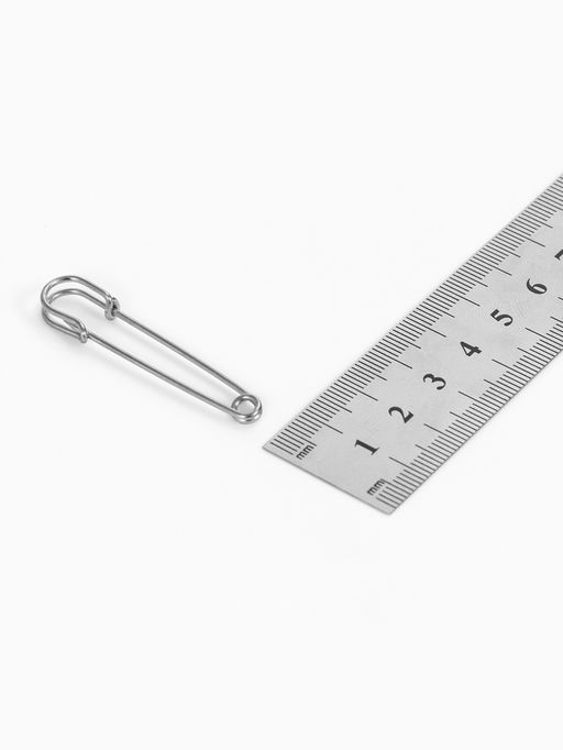 Булавка 4.5?1.2 см (набор 5 шт.), СМ-208-3, цвет серебро