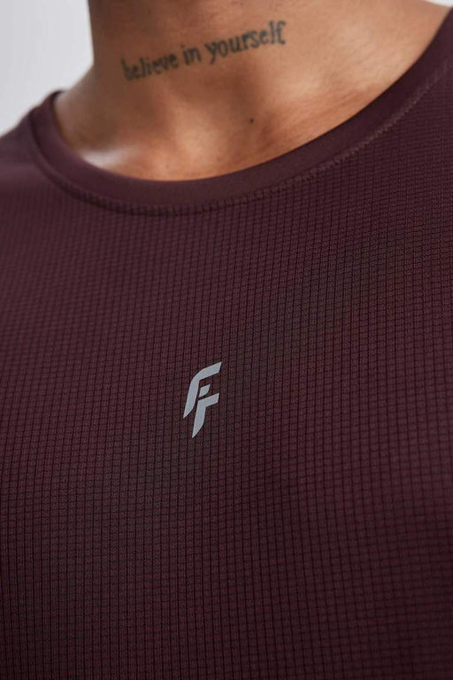 DeFactoFit Спортивная футболка узкого кроя с круглым вырезом и короткими рукавами с принтом  фото 8