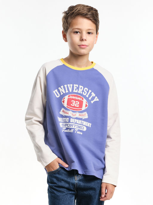 Лонгслив для мальчика подростка 22-0225 хаки - Mini maxi фото 8