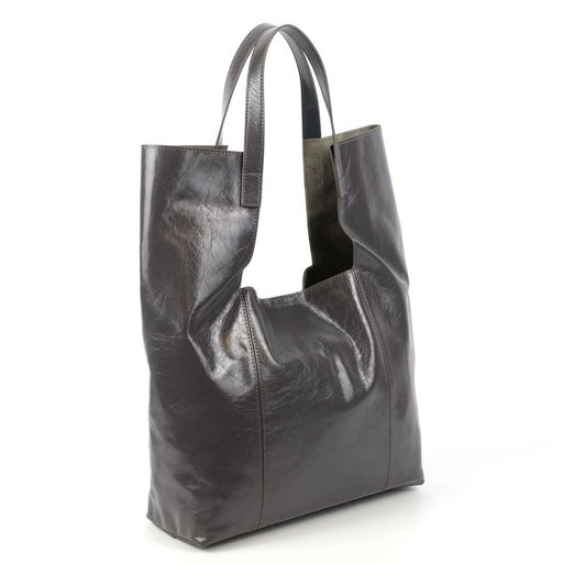 Женская мягкая кожаная сумка шоппер 0054-4 - Cidirro фото 2