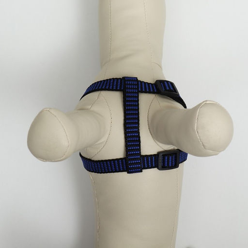 Шлейка рельефная 36-49 х 1,5 см, сине-чёрная - Пижон фото 5