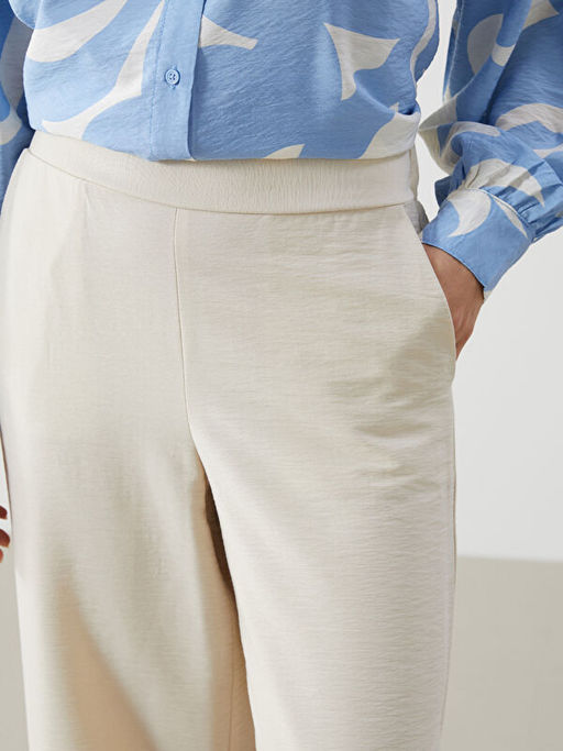 Beli Lastikli Geni? Pa?a Kad?n Pantolon