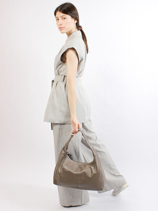 LACCOMA сумка НИ8337-хаки натуральная кожа