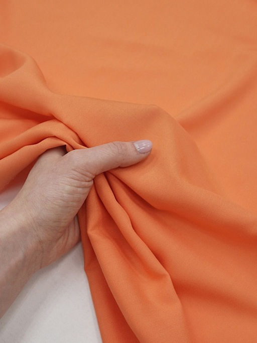 Штапель цв.Пастельно-оранжевый, ш.1.45м, вискоза-100%, 110гр/м.кв - Купава фото 4