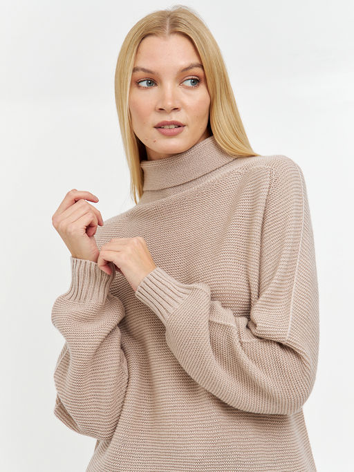 водолазка женская свободного кроя с манжетами - Glenfield фото 5