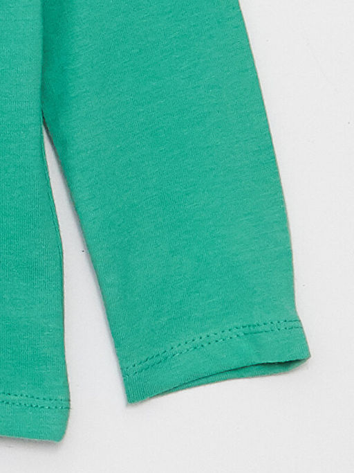 Bisiklet Yaka Uzun Kollu Basic Erkek Bebek Ti??rt - Waikiki фото 3