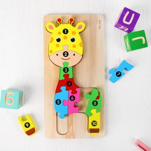 Пазлы по цифрам объёмные Жираф 1,53015 см - Simaland фото 5