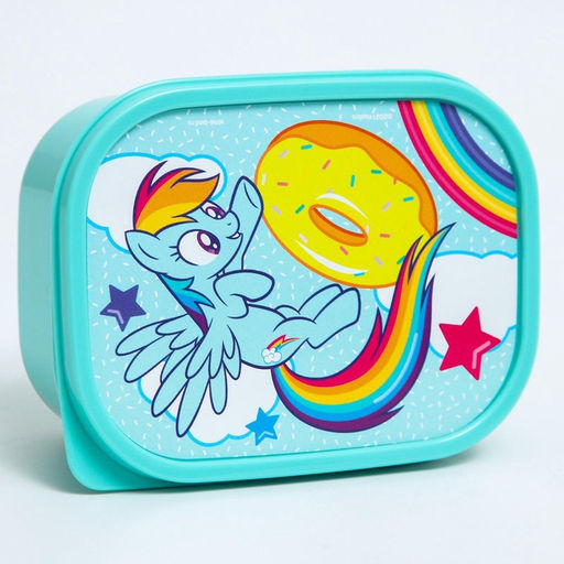 Цена за 2 шт. Ланч-бокс прямоугольный 0.5 л «Радуга Дэш», My little pony