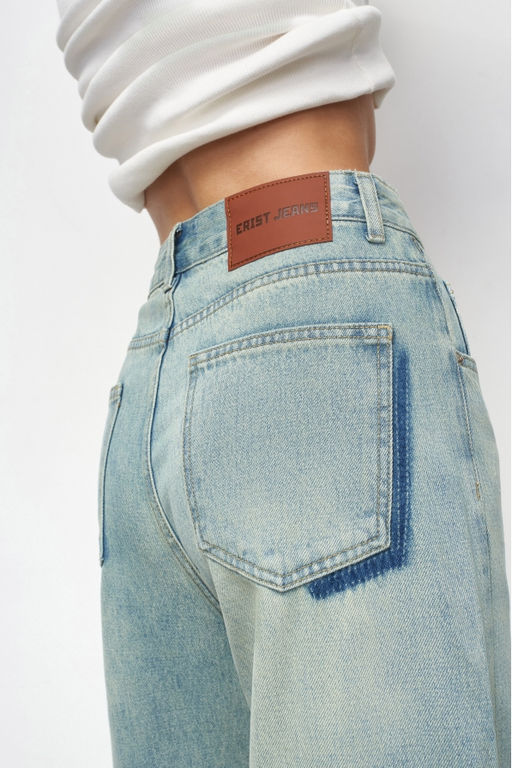 Джинсы-трубы Irish Mint Accent Pocket - Erist store фото 8