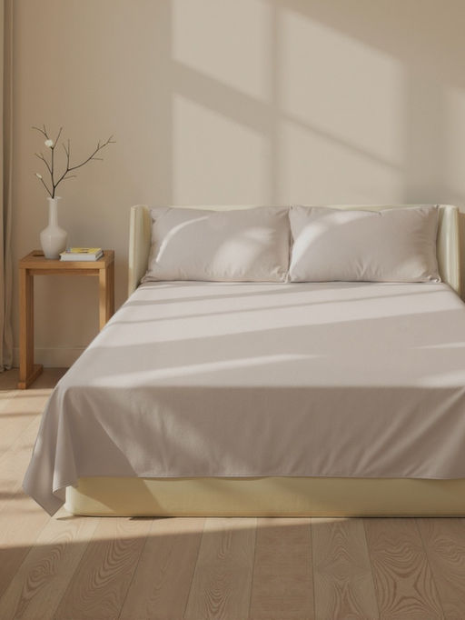 Простыня 2 спальная SL Home Modal, 235240 см, серая, модал - Sima-land home фото 4