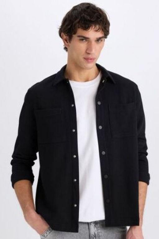 Regular Fit Basic Duz Uzun Kollu Gomlek