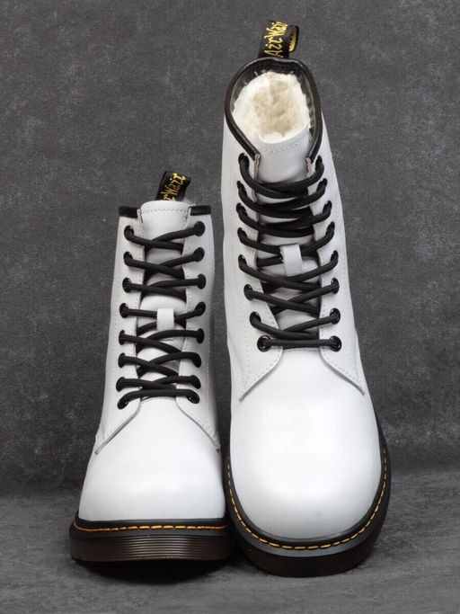 04-10072004 WHITE Ботинки зимние женские (натуральная кожа, натуральный мех)