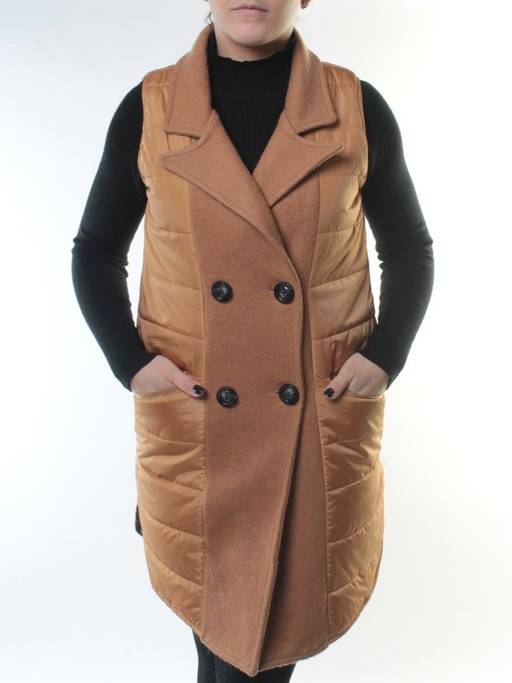 A81 DK. GRAY/GREEN Пальто зимнее женское (200 гр. холлофайбер)