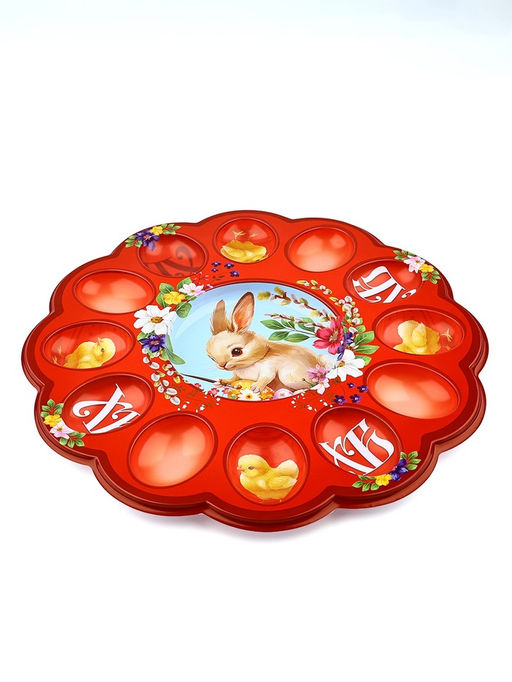 Подставка для яиц и кулича Кролик на пасху, 30?30 см