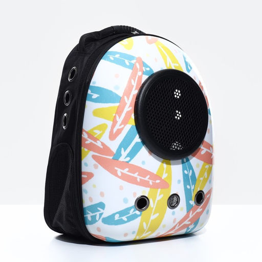 Рюкзак для переноски животных с окном для обзора Пастель, 32 х 25 х 42 см - Пижон фото 4