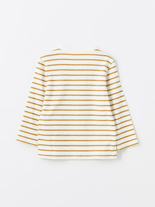 Bisiklet Yaka Uzun Kollu Bugs Bunny Bask?l? Erkek Bebek Ti??rt - Waikiki фото 3