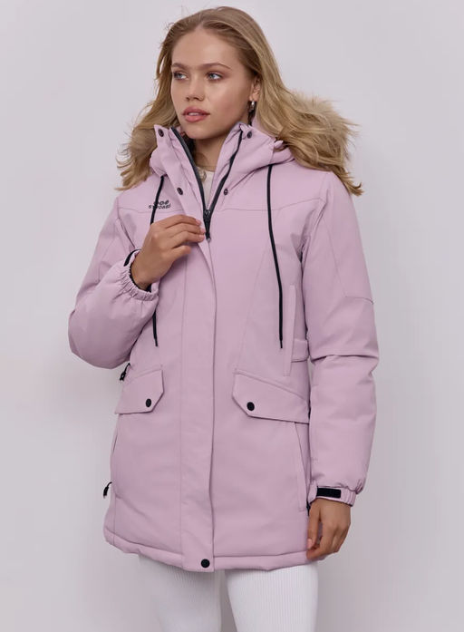 T3442-11 Куртка зимняя парка с капюшоном удлиненная - Strobbs фото 14