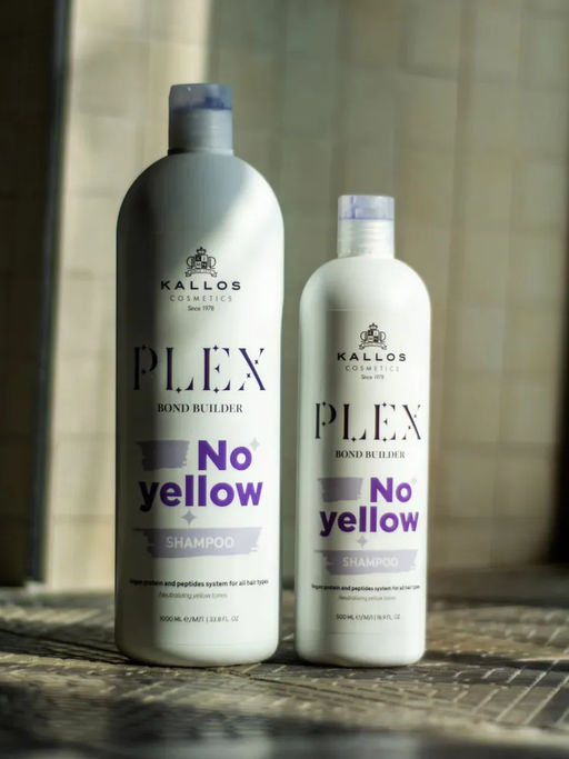 Шампунь PLEX NO YELLOW против желтизны с пептидным комплектом 500 мл - Kallos cosmetics фото 3