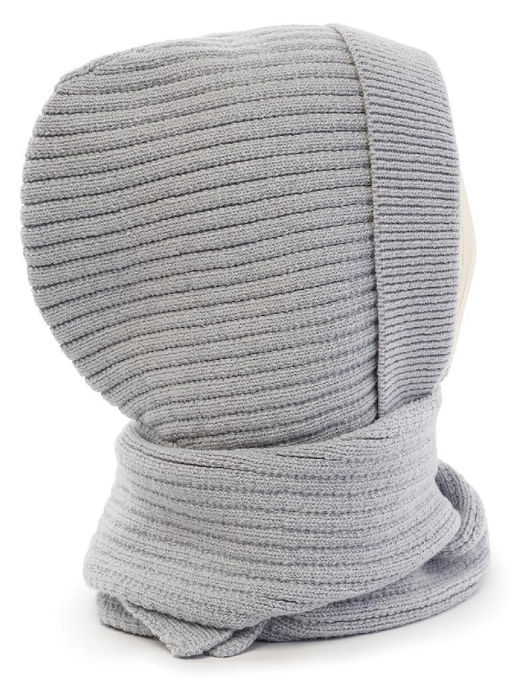 Капор жен. шерсть+акр LB-N88047 l.grey - Labbra фото 2