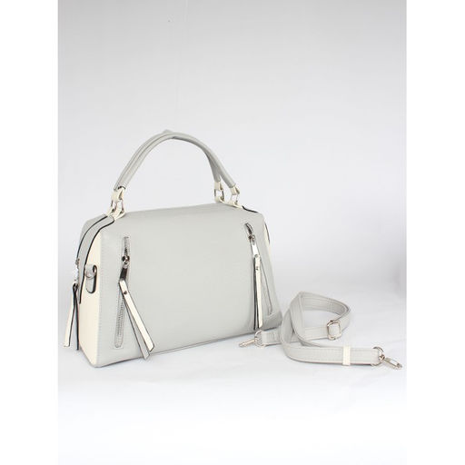 Сумка женская искусственная кожа ADEL-194/1в/ММ, 1отд плечевой ремень, серый/беж св флотер 259830