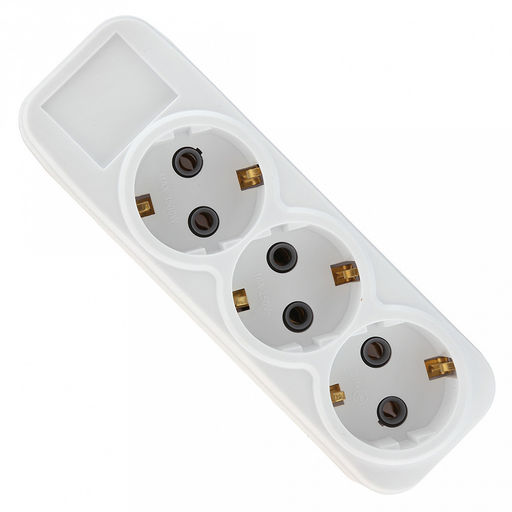 Разветвитель-тройник линейный, белый (Россия)