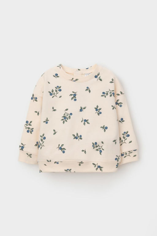 Crockid _ КР 302308/айвори,голубика к561 джемпер (свитшот) д/дев яс  фото 2