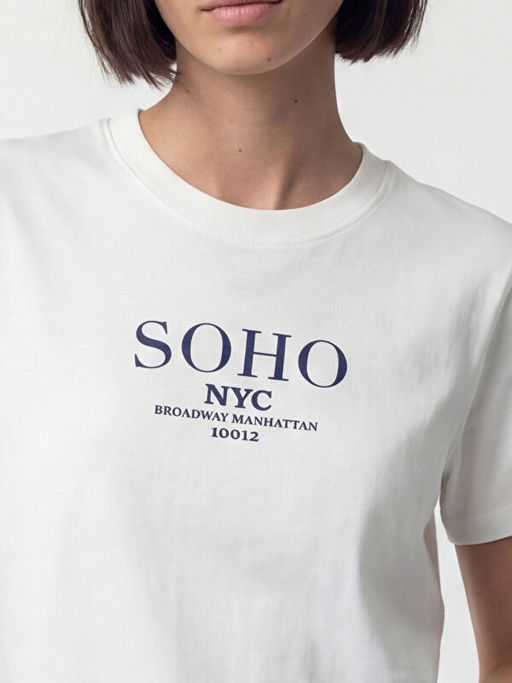 Футболка женская с круглым вырезом принт NYC