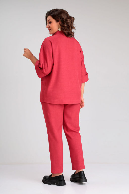 Костюм Liona Style 862 малиновый  фото 3