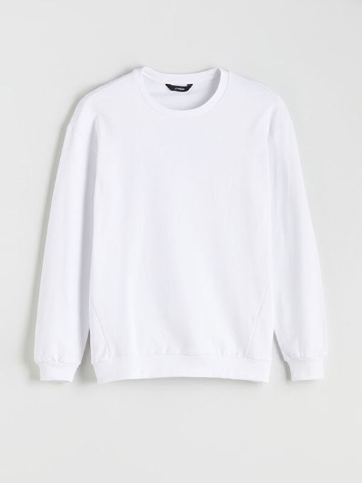 Bisiklet Yaka Erkek Sweatshirt
