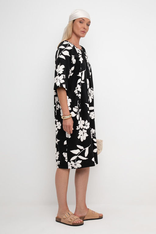 VERY NEAT _ ЕВТ 5063/черный,гардения платье жен