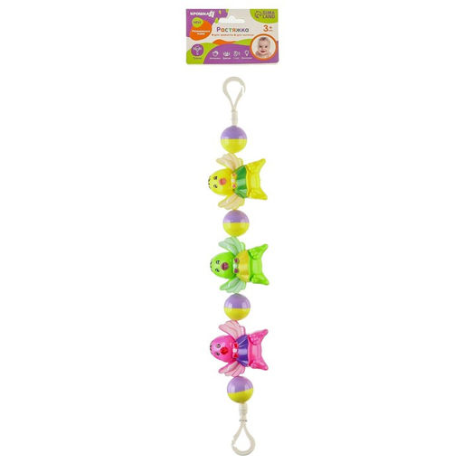 Растяжка на коляску/кроватку Птенчики, 3 игрушки, цвет МИКС, Крошка Я  фото 6