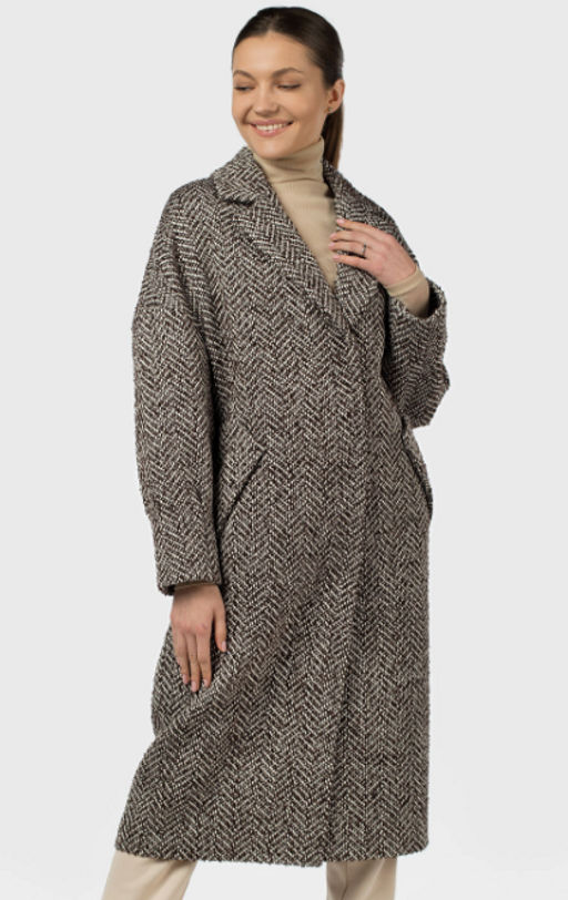 Пальто женское демисезонное в составе шерсть 60% - El podio фото 12